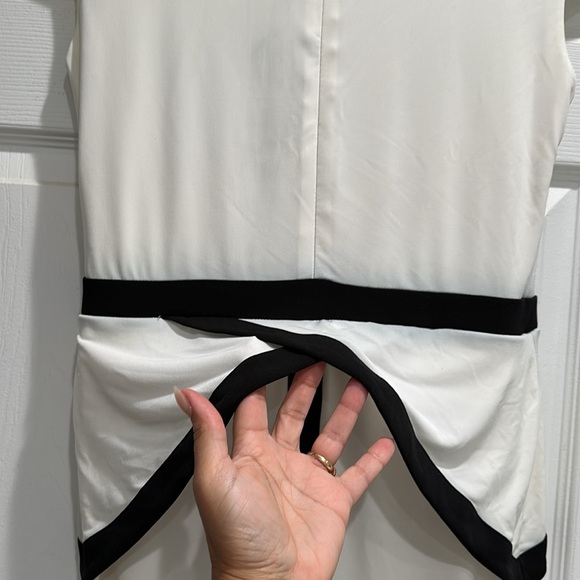 Victoria’s Secret Classic Contrast Dress - Worn 1x Circa 2013 Sz Med Soft Peplum - Picture 4 of 8